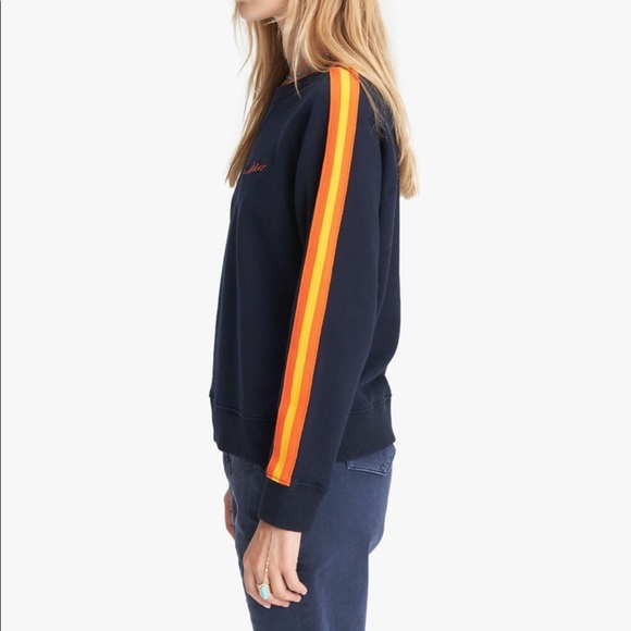 MOTHER The Square (Sweatshirt) in Sunshine - Navy - NWT - Picture 3 of 6